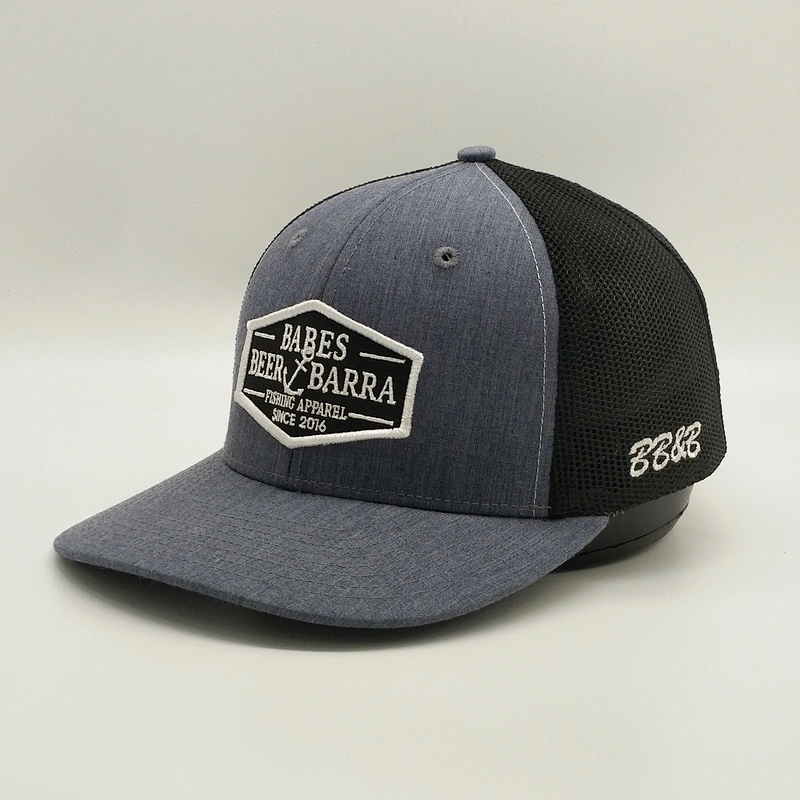 Wholesale Heather Grey Trucker Hats,Premium Plain Black Mesh Hat,Embroidered Customize Logo Trucker Caps