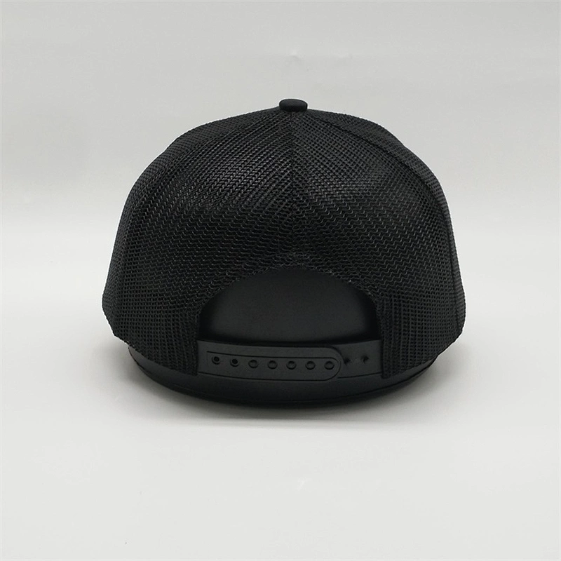 Wholesale Custom 3D Embroidery Black Trucker Hat,  High Quality Mesh snapback Caps,  Sports Outdoor Trucker Cap