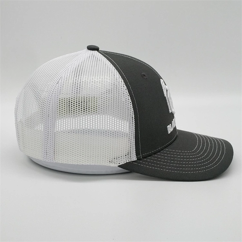Custom 3D embroidered BLACK GOLD trucker cap,six panel low profile mesh plastic snapback ,black men sports trucker hats