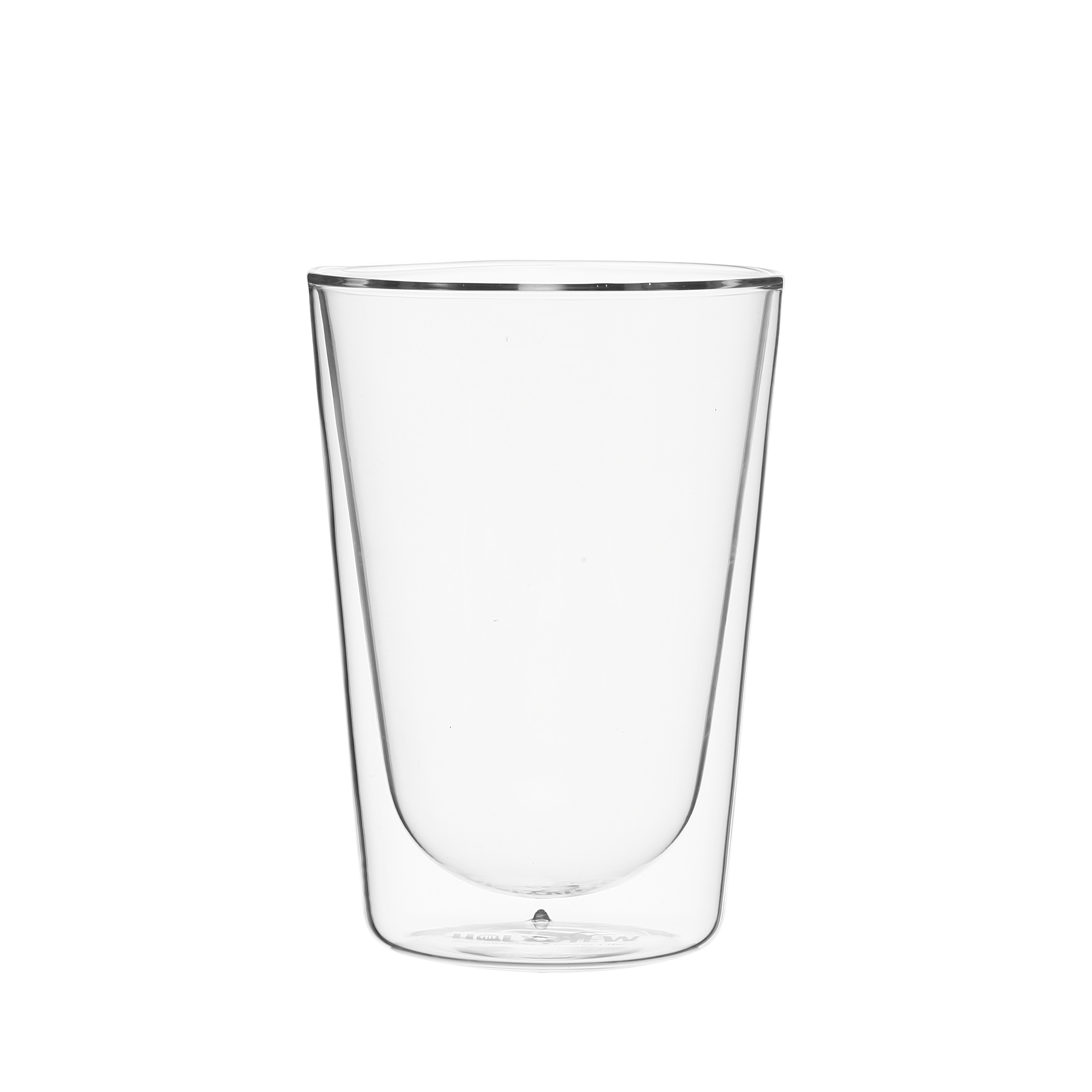 Double wall glass cup