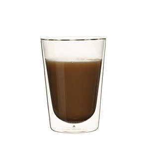 Double wall glass cup