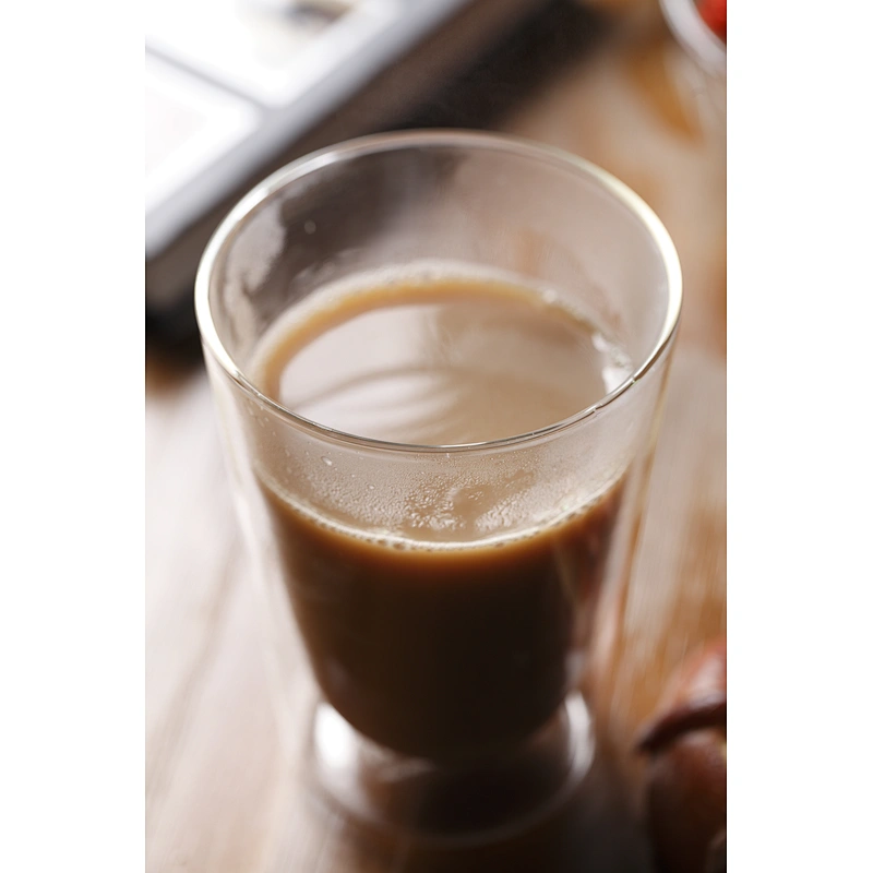 Double wall glass cup