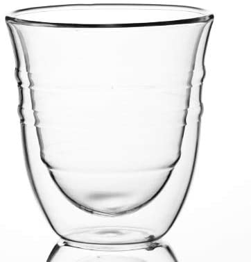 Double wall glass cup