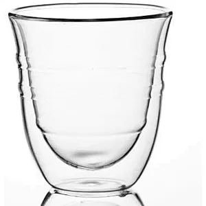 Double wall glass cup