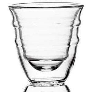 Double wall glass cup