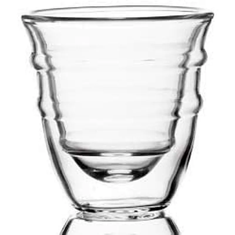 Double wall glass cup