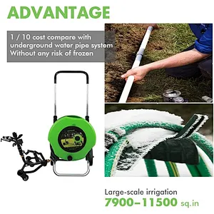 20M Manual Speed Adjustment Water Reel Cart.