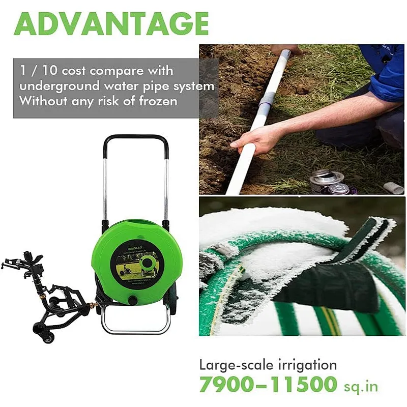 20M Manual Speed Adjustment Water Reel Cart.