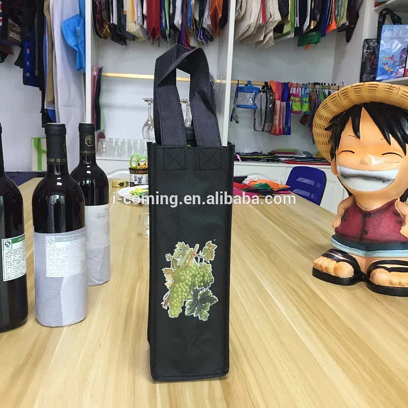 7x11x3 Non-Woven Vineyard Two Bottle Wine Bags