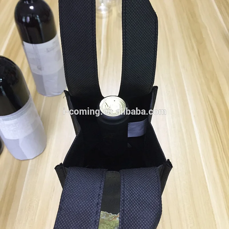 7x11x3 Non-Woven Vineyard Two Bottle Wine Bags