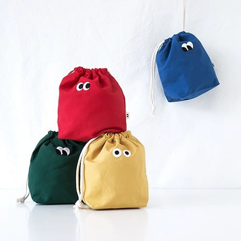 COTTON DRAWSTRING BACKPACK BAG-D19015