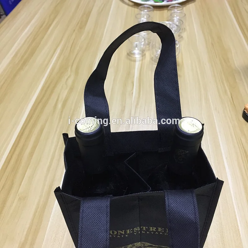 7x11x3 Non-Woven Vineyard Two Bottle Wine Bags