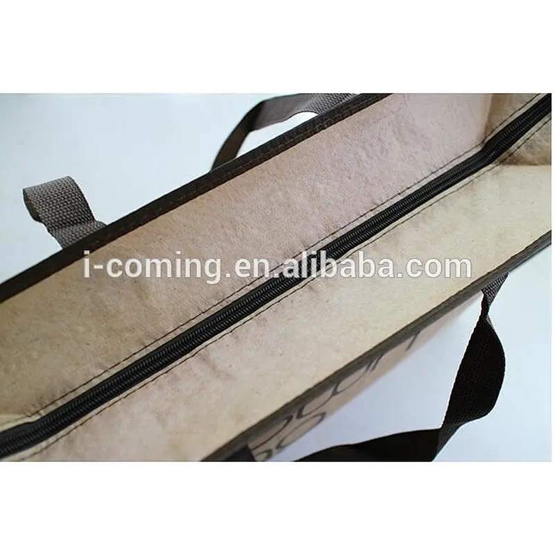 Laminated PP Woven Promotional Waterproof Eco Friendly Reusable Shopping Bag with Zipper