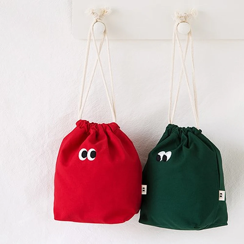 COTTON DRAWSTRING BACKPACK BAG-D19015