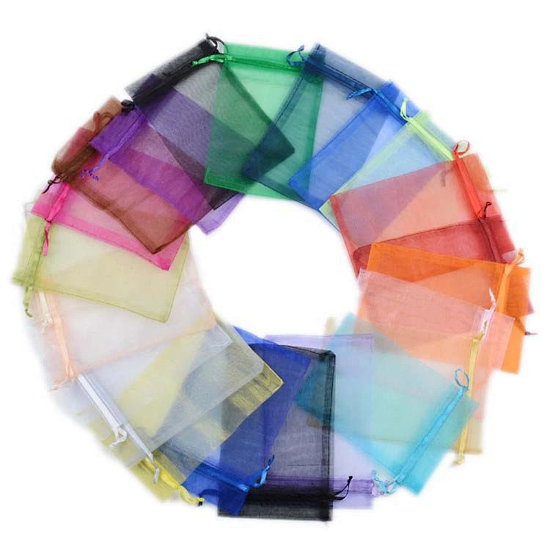 ORGANZA DRAWSTRING MESH BAG-M19005