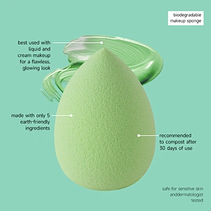 90% Biodegradable makeup sponge
