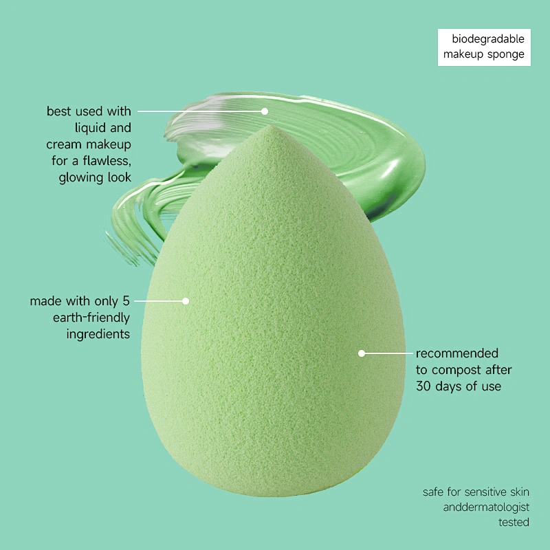 90% Biodegradable makeup sponge