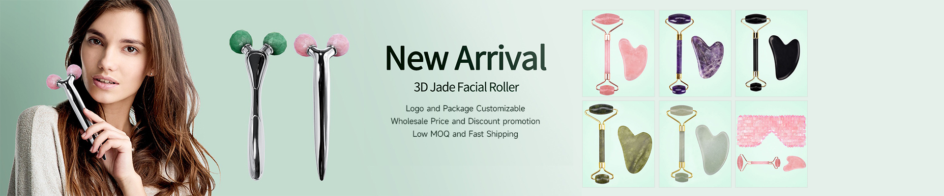 3D Jade Facial Roller