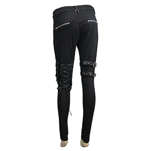 Gear pocket skull trim with nail pants for women