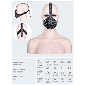 Metallic zipper nails wearing masks
