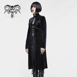 The velvet corduroy style is similar to the cardigan coat