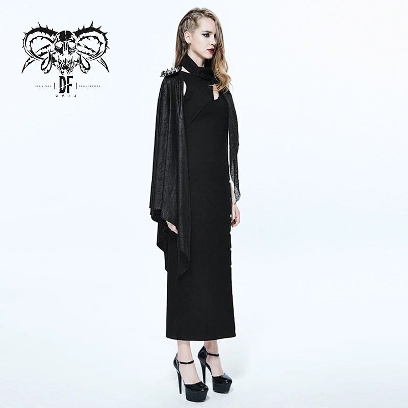 Shawl and halter neck dress
