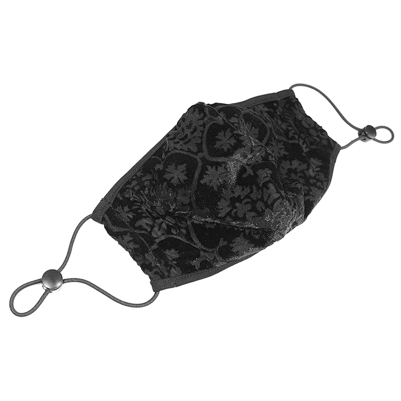 Velour embossed mask