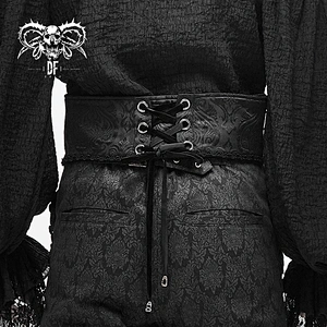 AS062 adjustable Gothic chinese frog jacquard zipper up men belts