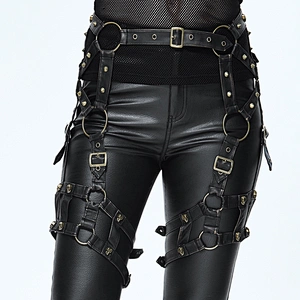 AS02902 Devil fashion hip pop pants accessory club leather half body harness