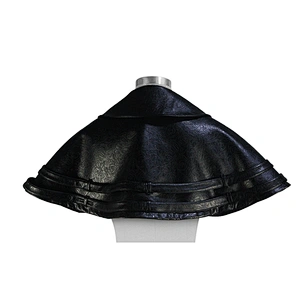 CA014 Devil fashion original design witch punk style black women leather cape