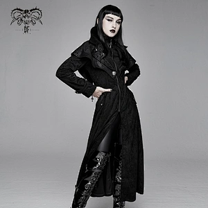CT135 Devil fashion winter darkness gothic witch women zipper up long coats