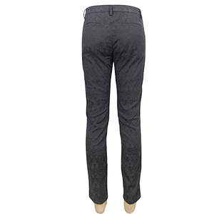 PT028 Devil fashion Gothic wedding bridegroom western fashion jacquard fitted men trousers
