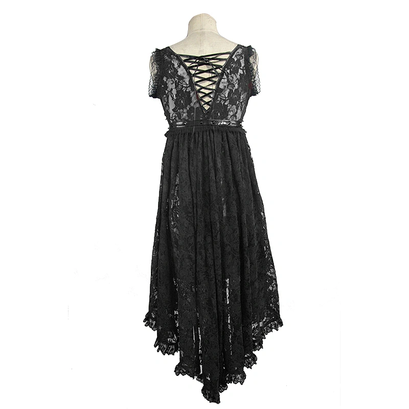 ETT014S01 Eva lady mysterious night women sleeveless black gothic patterned sexy lingerie