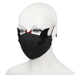 MK045 Devil fashion Little devil double-sided suede wings and tusks cotton sexy women masks