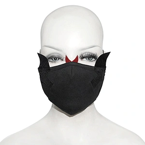 MK045 Devil fashion Little devil double-sided suede wings and tusks cotton sexy women masks