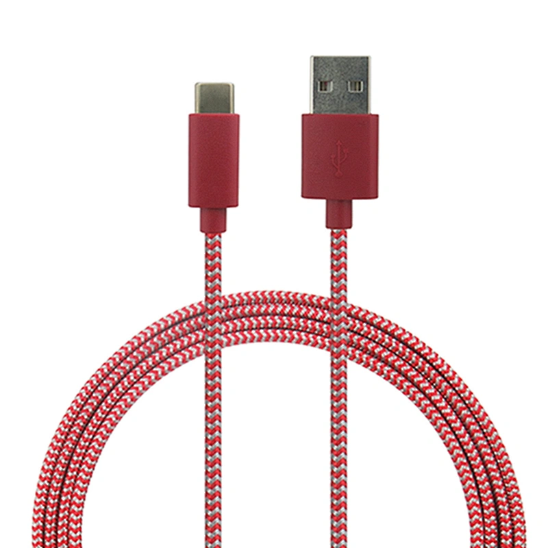 Fast2019  Charge Nylon Braided Type-C USB 3.1 USB-C 3.0 Mini Charger Type C Data Aluminum Alloy USB Cable For Samsung