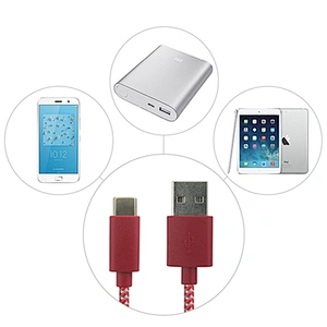 Fast2019  Charge Nylon Braided Type-C USB 3.1 USB-C 3.0 Mini Charger Type C Data Aluminum Alloy USB Cable For Samsung