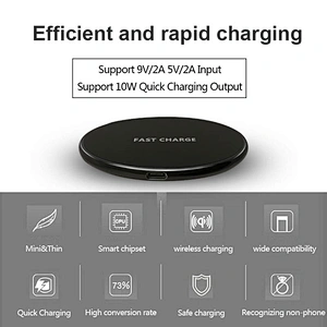 wireless charger Qi wireless charger pad for iPhone X Samsung 10W 9V 2A 5V 2A