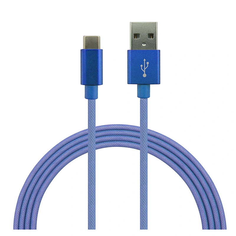 5V 2.4A PET braided USB Type C 3.1 to USB2.0 QUICK Charger cable