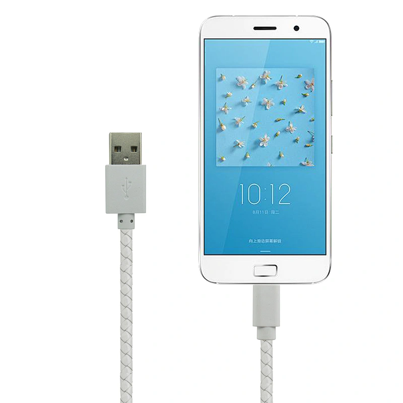 5V 2.4A PET braided USB Type C 3.1 to USB 2.0 super speed Charger cable
