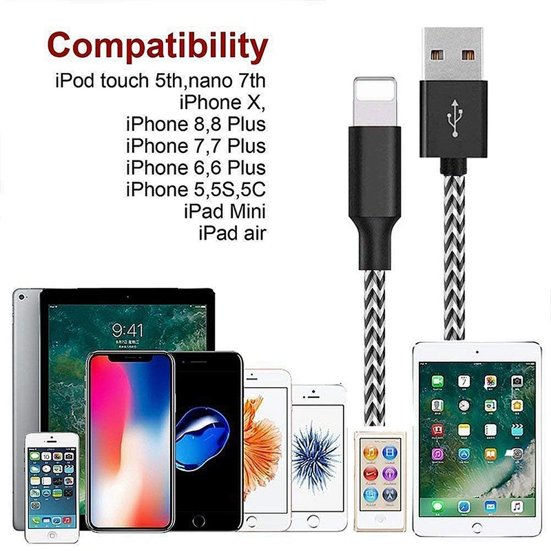 For iPhone x 8 7/6 Fast Charger Cable,Factory Price USB Cable