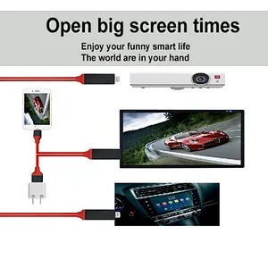 High-Speed 8 pin connector to HDM HDTV Cable 1080p HDTv Adapter Cable for iPhone 5S 5 SE 6 Plus 6S Plus 8PLUS