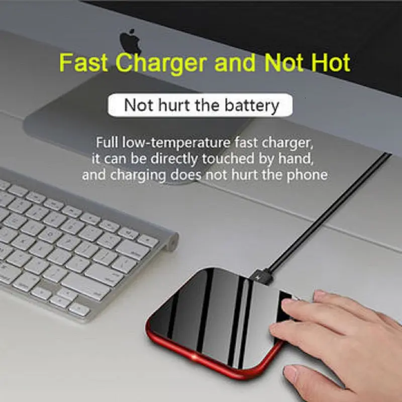 Lontion New Design Qi Slim wireless quick charger charging pad
