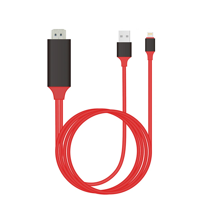 Custom Hdtv 90 Degree Charger Cable For Iphone 8/7
