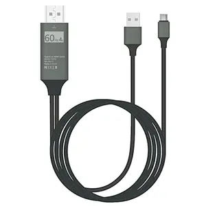 hottest selling 2k/4k@30/60Hz braided type c to HDTV +USB charger compatible with P10/P20 NOTE 8