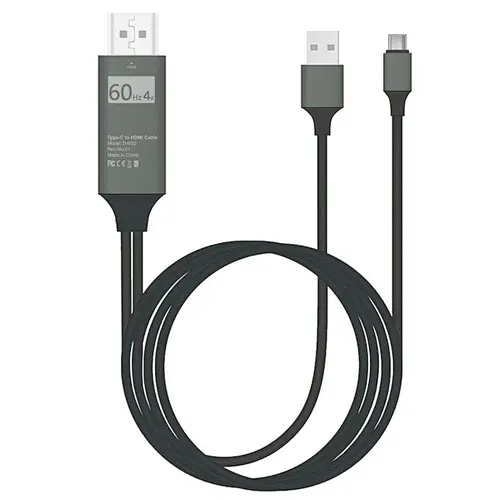hottest selling 2k/4k@30/60Hz braided type c to HDTV +USB charger compatible with P10/P20 NOTE 8