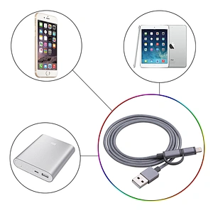 High Quality Wholesale Oem 2In 1 Usb Data Cable