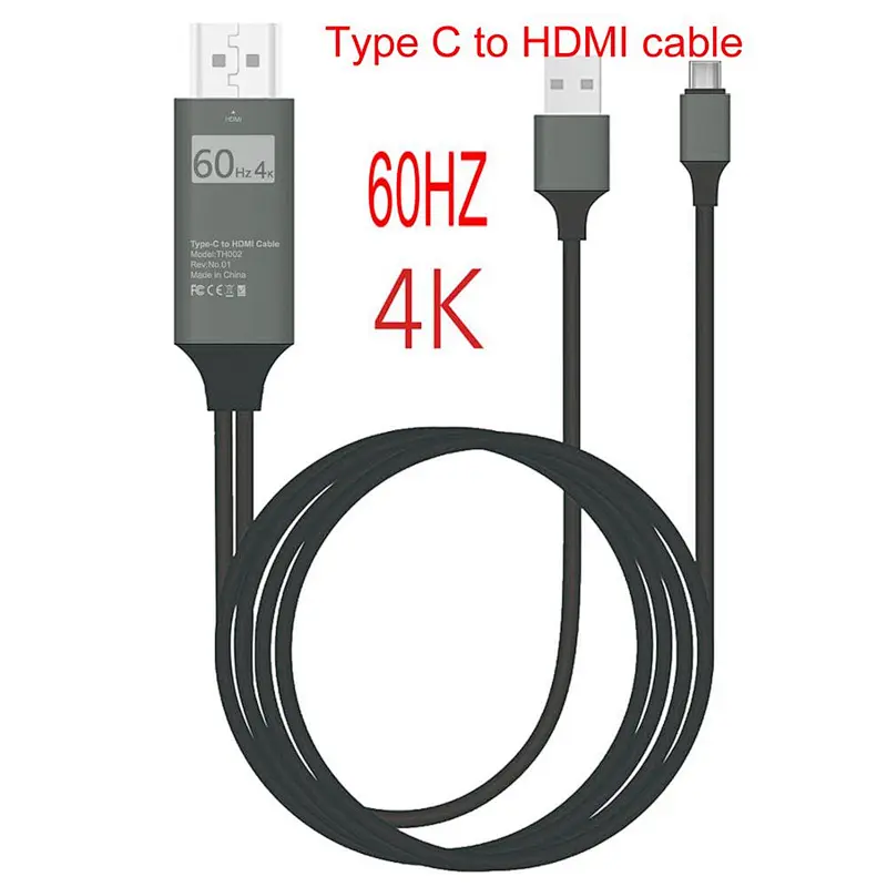 USB type c 3.1 to hdtv 4k 60hz usb charge cable to hdtv hd cable for mate 10