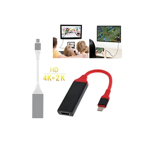 USB 3.1 Type C To HD MI Adapter Cable Male To Female USB-C To HDTV 1080P Converter For Macbook Chromebook Pixel