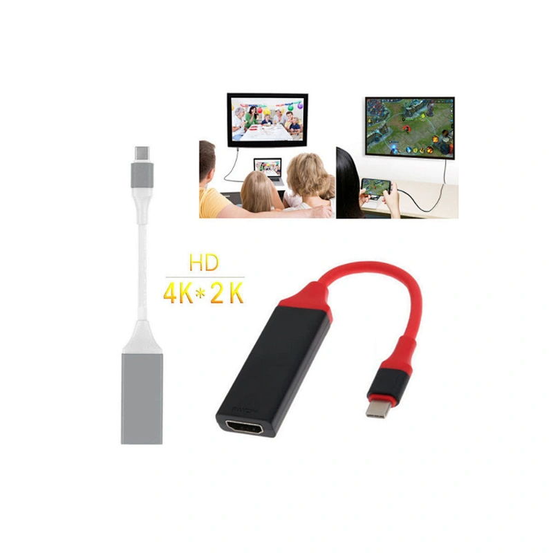USB 3.1 Type C To HD MI Adapter Cable Male To Female USB-C To HDTV 1080P Converter For Macbook Chromebook Pixel